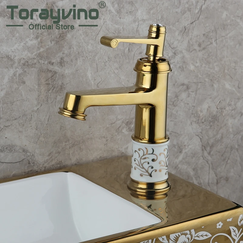 Torayvino Bathroom Faucet Lavabo Art Pattern Gold Brass Faucet Single Handle Basin Sink Deck Mounted Mixer Water Tap
Torayvino Bathroom Faucet Lavabo Art Pattern Gold Brass Faucet Single Handle Basin Sink Deck Mounted Mixer Water Tap