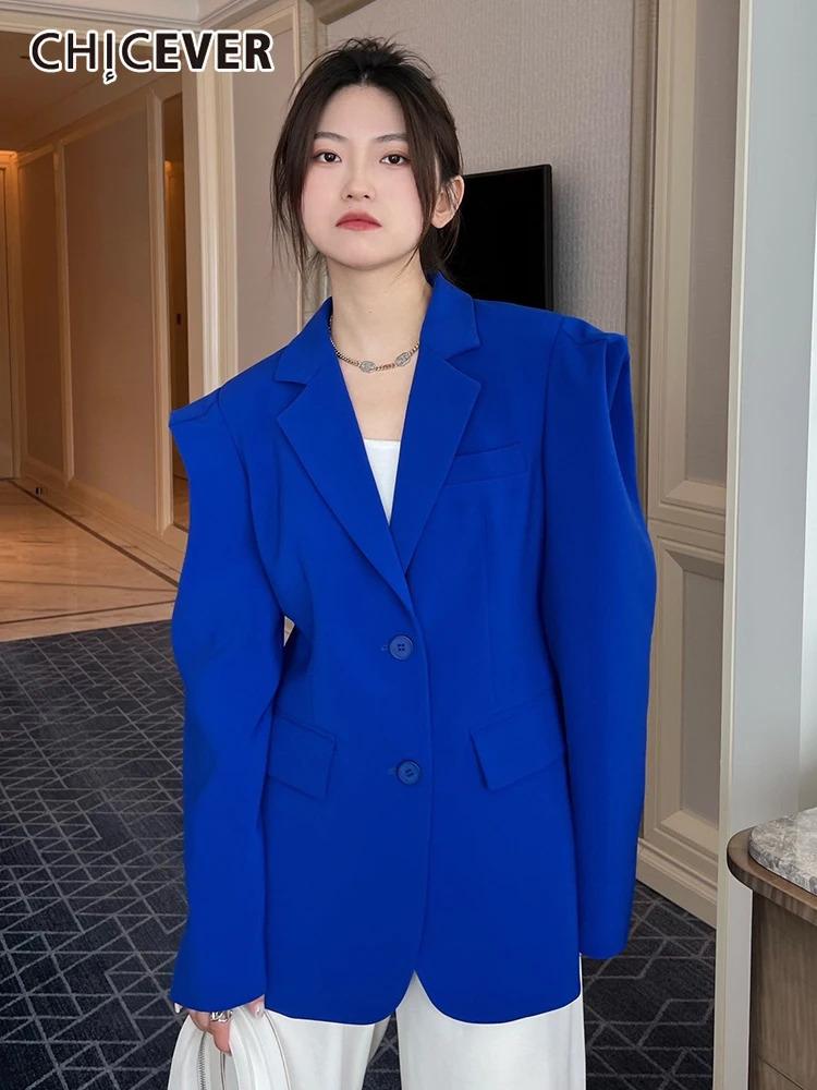 CHICEVER Solid Blazers For Women Notched Long Sleeve Patchwork Pocket Minimalist Blazer Female Autumn Clothing Fashion 2022 New
CHICEVER Solid Blazers For Women Notched Long Sleeve Patchwork Pocket Minimalist Blazer Female Autumn Clothing Fashion 2022 New