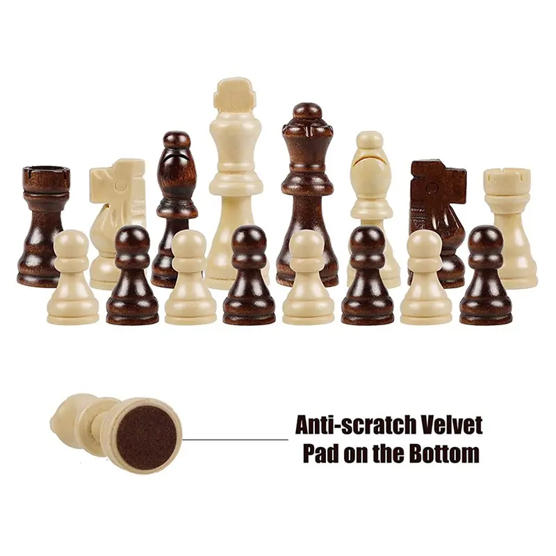 32Pcs/Set 2.2 Inch Wooden Chess Pieces Game Chess Entertainment International Word Chess Set Chess Piece Accessories
32Pcs/Set 2.2 Inch Wooden Chess Pieces Game Chess Entertainment International Word Chess Set Chess Piece Accessories