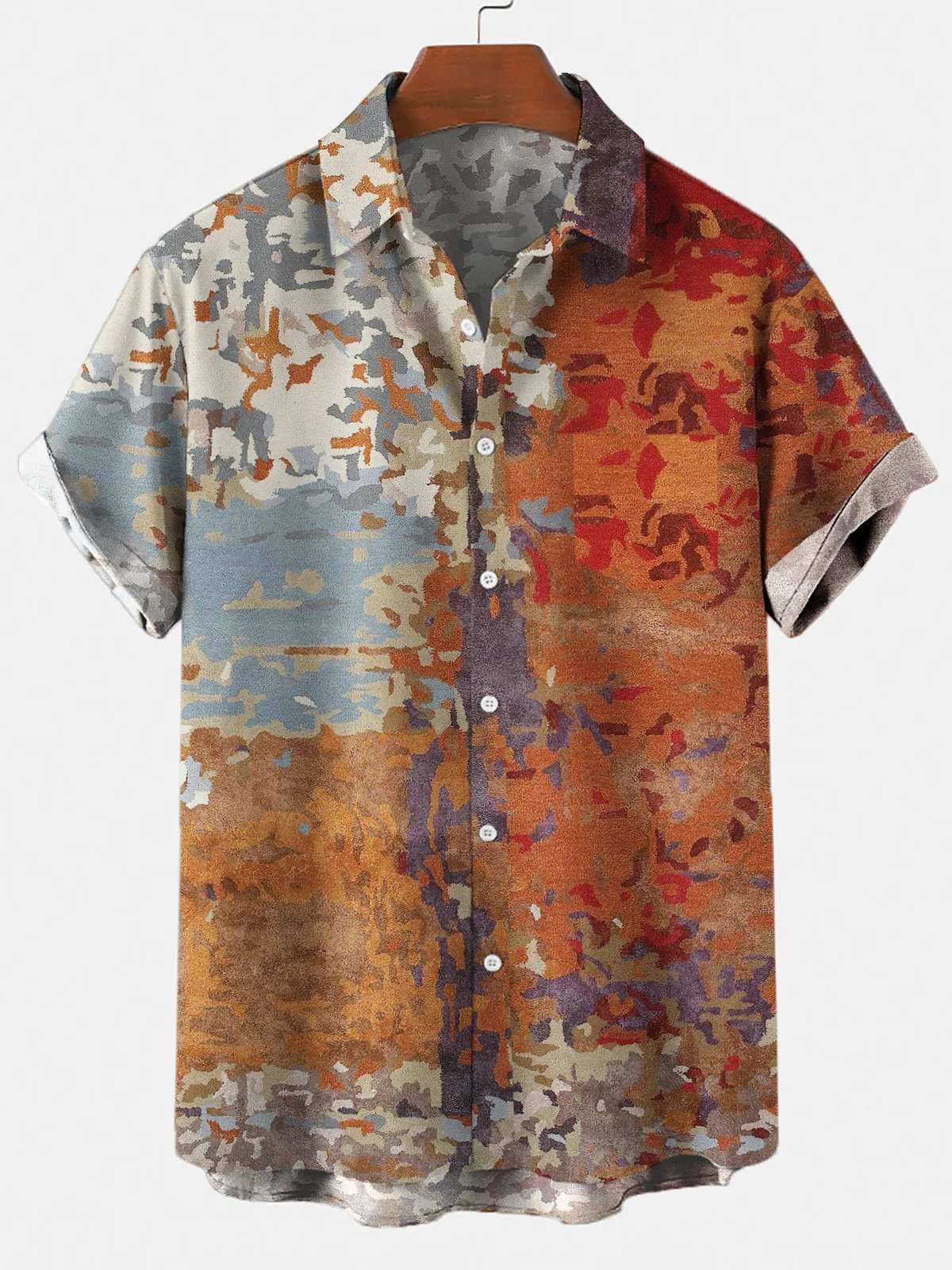 Totem Print Shirt Men's Casual Short Sleeve Plus Size Irregular Vintage Style Top Summer Streetwear
Totem Print Shirt Men's Casual Short Sleeve Plus Size Irregular Vintage Style Top Summer Streetwear