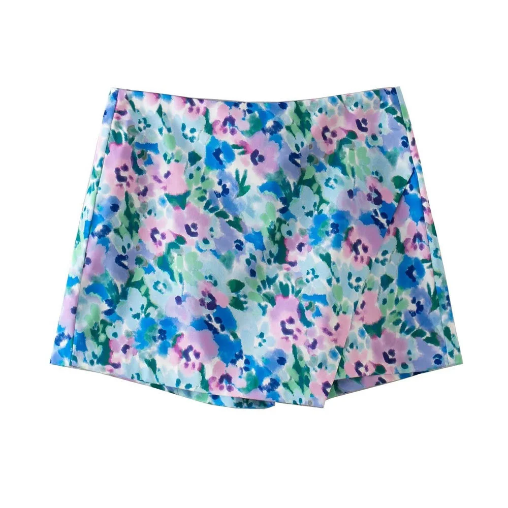 Women Fashion Floral Print Shorts Skirts Vintage High Waist Back Zipper Female Skort Mujer
Women Fashion Floral Print Shorts Skirts Vintage High Waist Back Zipper Female Skort Mujer