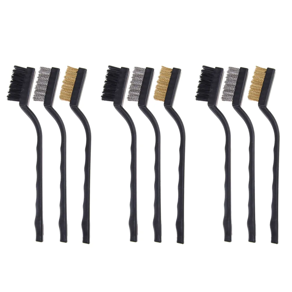 9pcs 7Inch Mini Metal Remove Rust Brushes Industrial Steel Wire Brush Stainless Steel Copper Brush Cleaning Polishing Tools
9pcs 7Inch Mini Metal Remove Rust Brushes Industrial Steel Wire Brush Stainless Steel Copper Brush Cleaning Polishing Tools