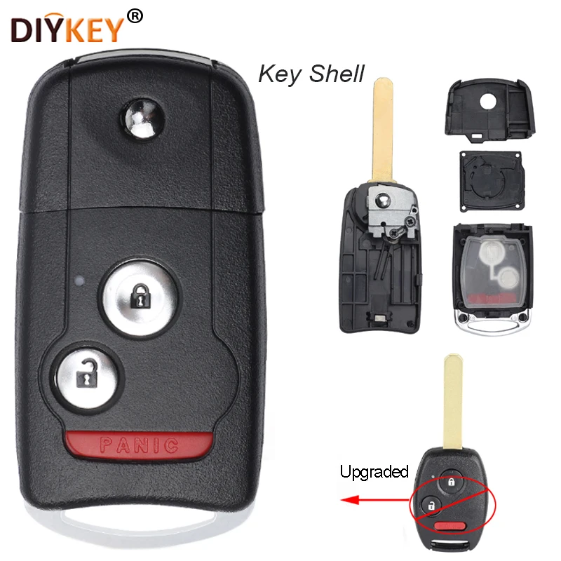DIYKEY 2+1Button Upgraded Flip Remote Key Shell Case Fob Chip No With Uncut Blade for Honda Accord Civic CRV Polit
DIYKEY 2+1Button Upgraded Flip Remote Key Shell Case Fob Chip No With Uncut Blade for Honda Accord Civic CRV Polit