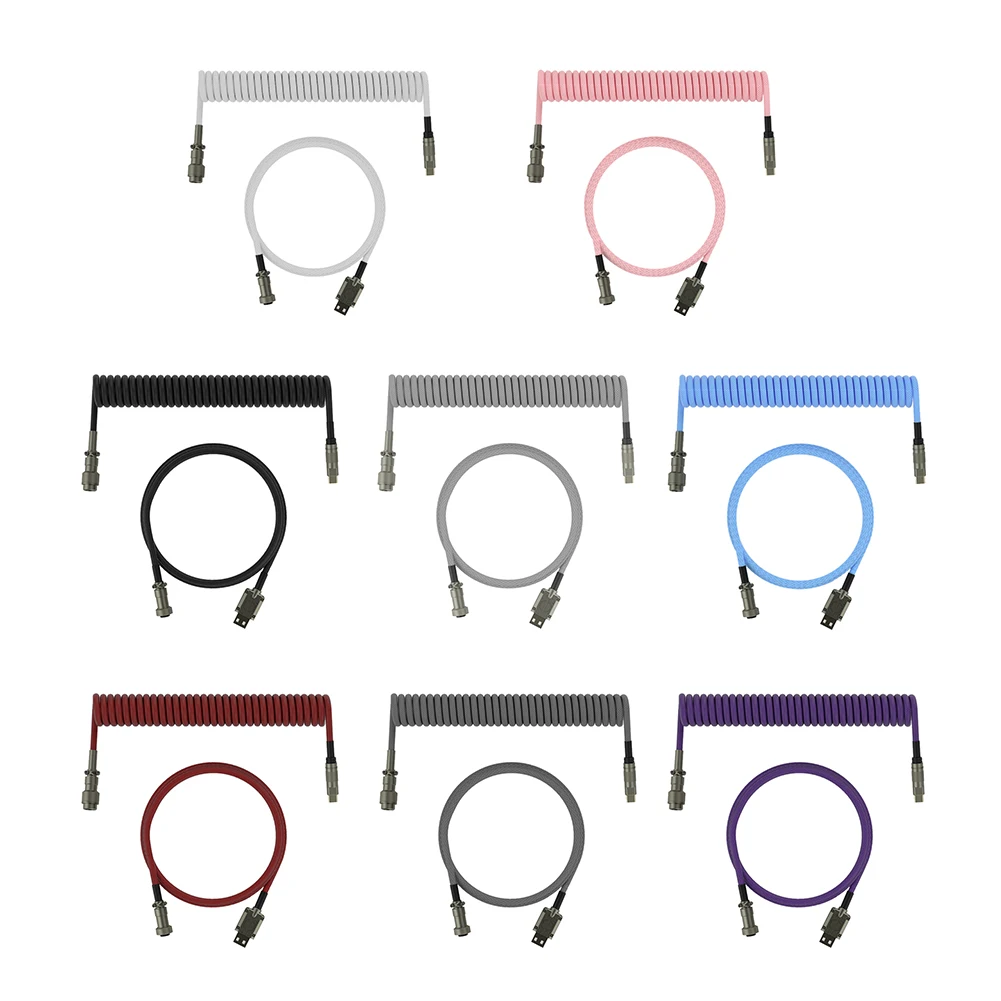 Coiled Cable Type C Mechanical Keyboard Wire USB Keyboard Cable 1.5m Keyboard Aviator Desktop Computer Aviation Connector
Coiled Cable Type C Mechanical Keyboard Wire USB Keyboard Cable 1.5m Keyboard Aviator Desktop Computer Aviation Connector