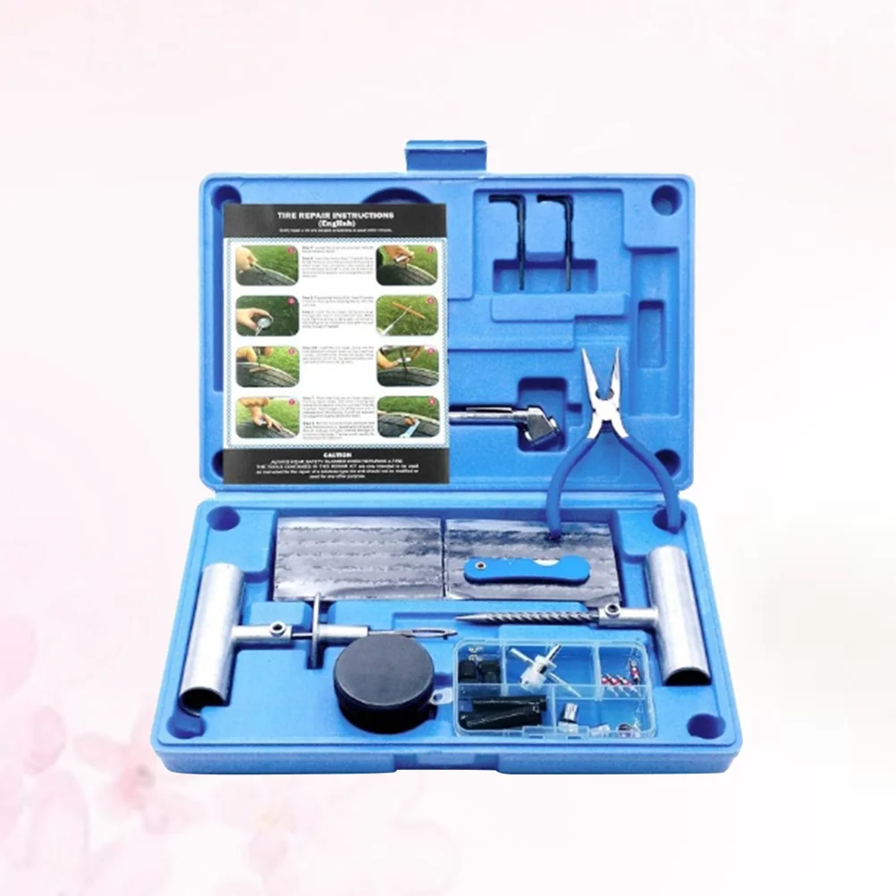 67pcs Car Van Motorcycle Bike Emergency Heavy Duty Tubeless Tire Puncture Repair Kit Plug Set Tyre Repair Kit Replace Set
67pcs Car Van Motorcycle Bike Emergency Heavy Duty Tubeless Tire Puncture Repair Kit Plug Set Tyre Repair Kit Replace Set