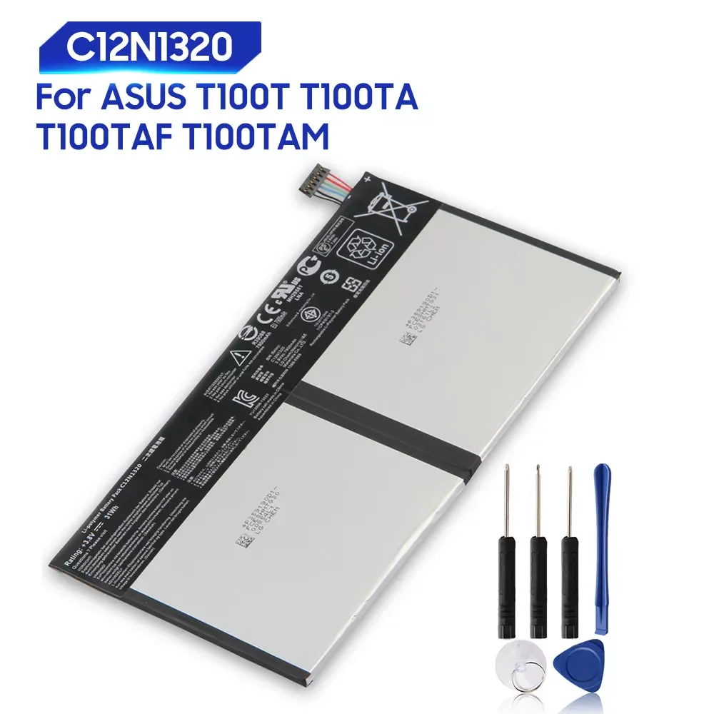 NEW2022 Original Replacement Battery For ASUS T100T T100TA T100TAM T100TAF C12N1320 Genuine Tablet Battery 7900mAh
NEW2022 Original Replacement Battery For ASUS T100T T100TA T100TAM T100TAF C12N1320 Genuine Tablet Battery 7900mAh