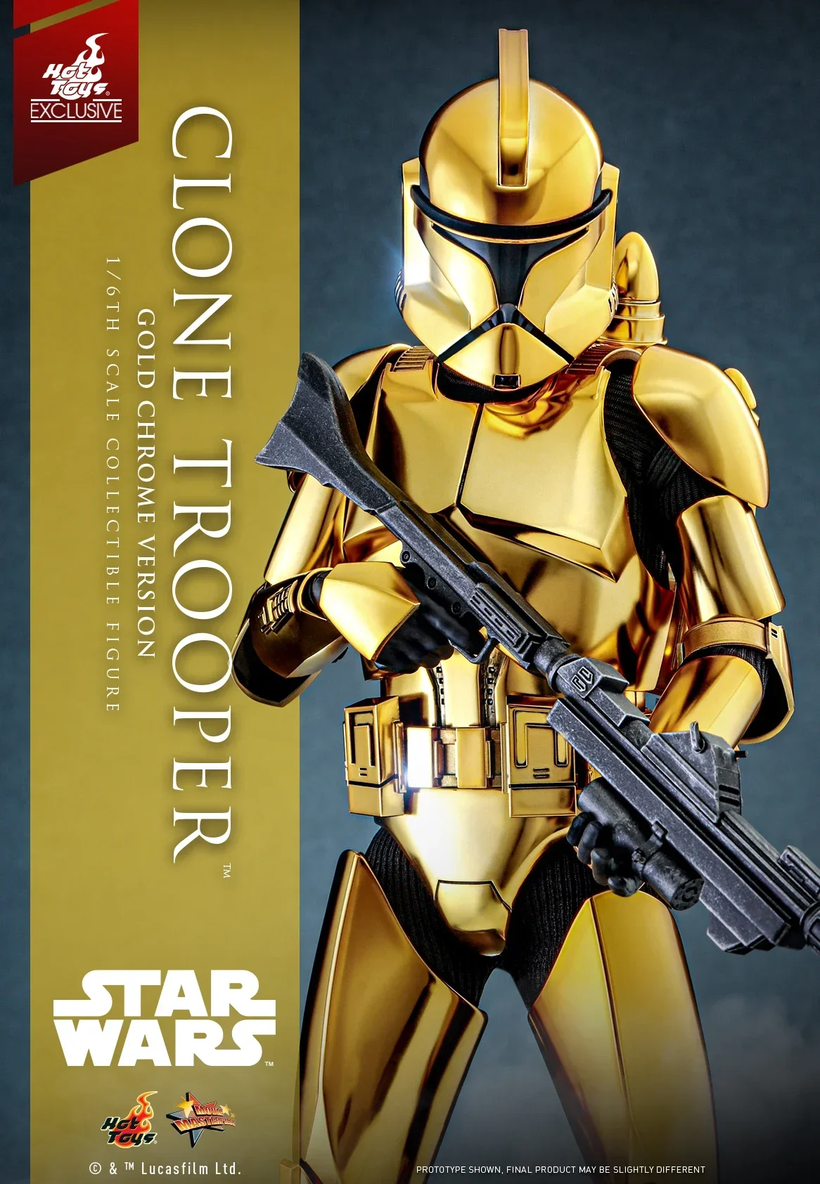 Starwars Prequel 3 Mms735 солдат-клон 501 Золотая гальванизированная версия Ht популярные