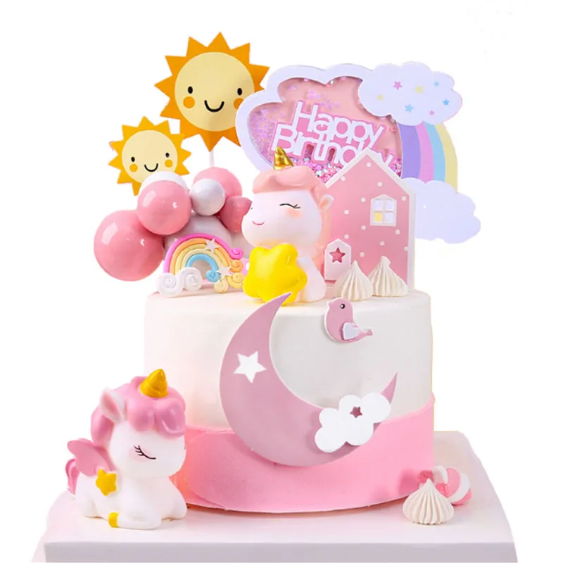 Unicorn Cloud Cake Topper Baking Dessert Table Decor Rainbow Horse 1st Happy Birthday Party Decor Kid Boy Girl Baby Shower Favor
Unicorn Cloud Cake Topper Baking Dessert Table Decor Rainbow Horse 1st Happy Birthday Party Decor Kid Boy Girl Baby Shower Favor
