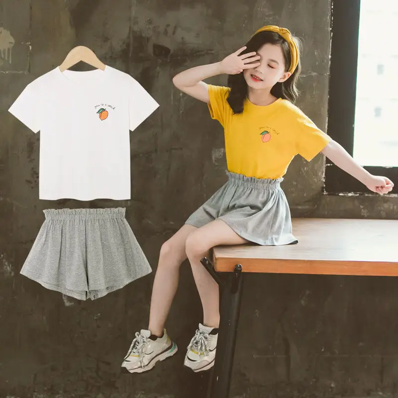 Children's Sets Summer New Fashion T-shirts and Shorts Kids Casual Two Piece Suit Tracksuit for Girls 10 To 12 Years Old Baby
Children's Sets Summer New Fashion T-shirts and Shorts Kids Casual Two Piece Suit Tracksuit for Girls 10 To 12 Years Old Baby