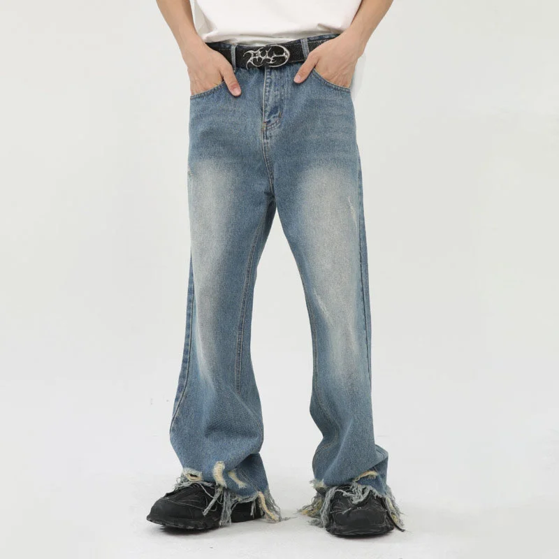 2023 Autumn Men's Retro Casual Jean Elegant Trendy Luxury Gentleman Denim Pants Straight Loose Fringed Wide Leg Trousers
2023 Autumn Men's Retro Casual Jean Elegant Trendy Luxury Gentleman Denim Pants Straight Loose Fringed Wide Leg Trousers