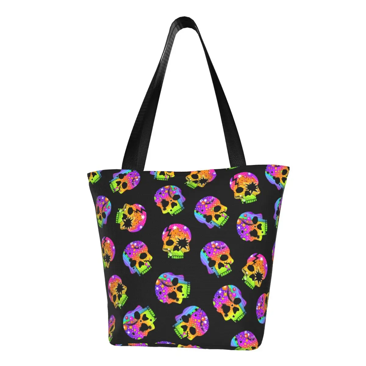 Halloween Print Shopper Bag Colorful Sugar Skulls Work Handbags Women Designer Shoulder Bag Elegant Cloth Tote Bag
Halloween Print Shopper Bag Colorful Sugar Skulls Work Handbags Women Designer Shoulder Bag Elegant Cloth Tote Bag