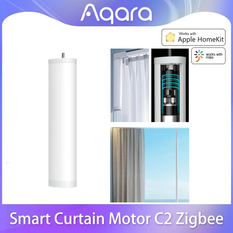2022 Aqara Smart Curtain Motor C2 Zigbee Electric Track Automatic Track High Torque Motor Remote Control Work with Apple Homekit
2022 Aqara Smart Curtain Motor C2 Zigbee Electric Track Automatic Track High Torque Motor Remote Control Work with Apple Homekit