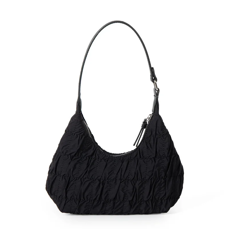 Pleated Nylon Bags For Women Luxury Designer Handbag Shoulder Bags For Women Underarm Bag Sac A Main Femme Bolso Mujer Black
Pleated Nylon Bags For Women Luxury Designer Handbag Shoulder Bags For Women Underarm Bag Sac A Main Femme Bolso Mujer Black