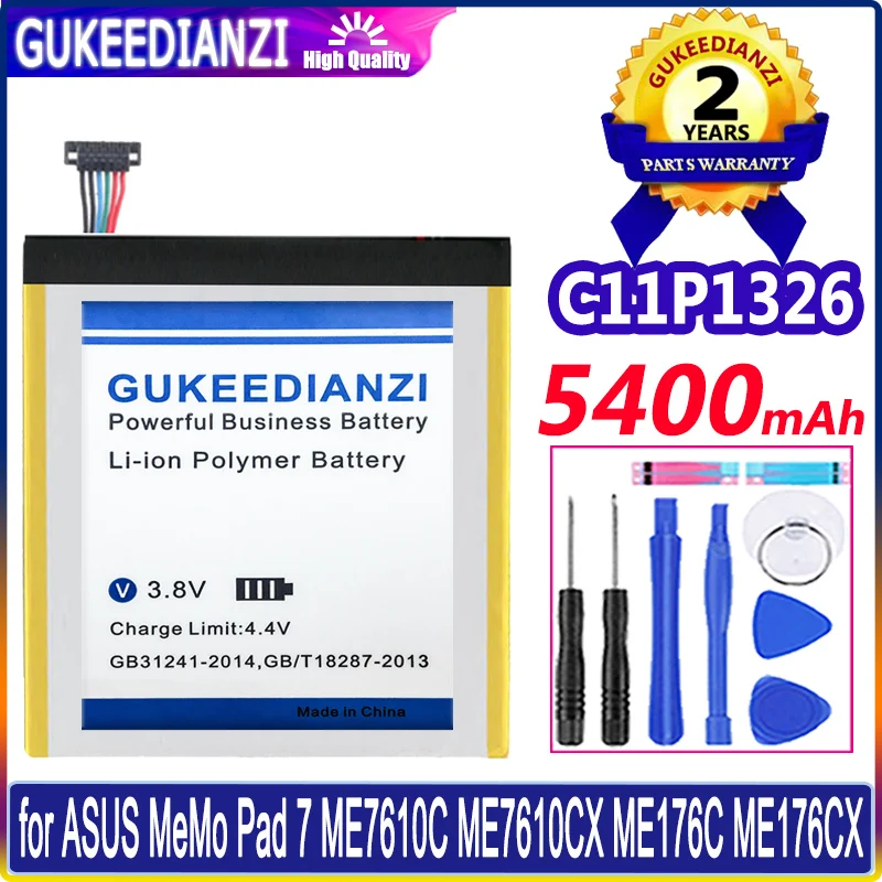 New 5400mAh OEM Battery C11Pn5H ME5Pn51 For Google ASUS Nexus 7" 2nd Gen ME571 ME571KL C11P1326 Battery + Free Tools
New 5400mAh OEM Battery C11Pn5H ME5Pn51 For Google ASUS Nexus 7" 2nd Gen ME571 ME571KL C11P1326 Battery + Free Tools