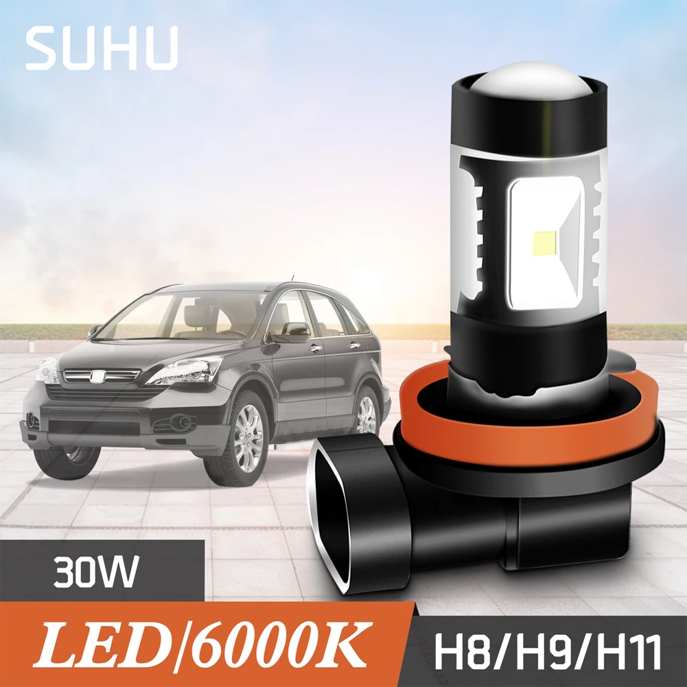 SUHU 2Pcs H8 H9 H11 6000K White 30W High Power LED Fog HeadLights Driving Bulb Running Auto Fog Head Lamps Bulbs Car Accessories
SUHU 2Pcs H8 H9 H11 6000K White 30W High Power LED Fog HeadLights Driving Bulb Running Auto Fog Head Lamps Bulbs Car Accessories