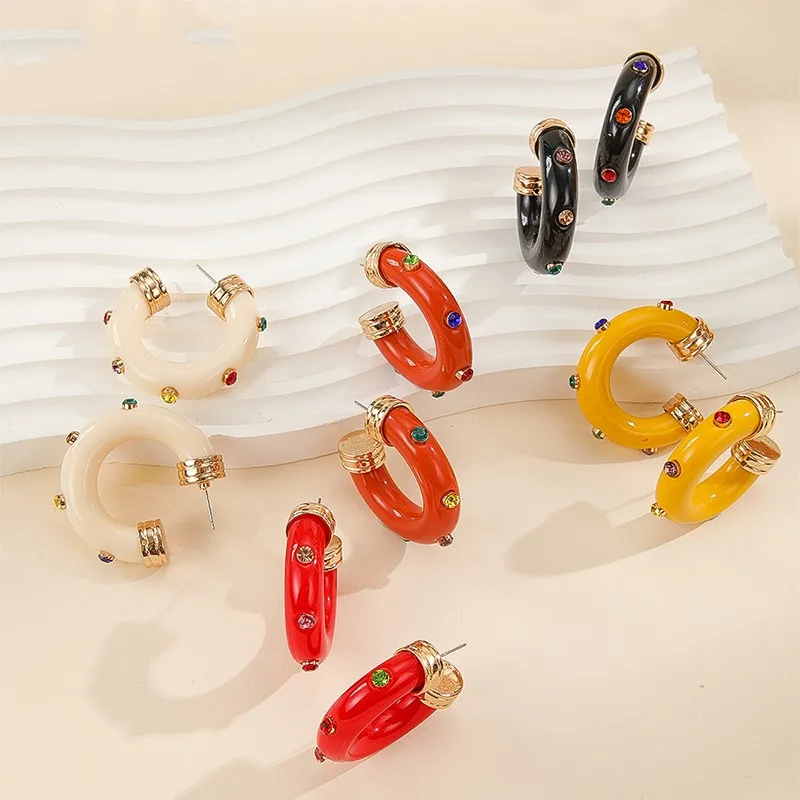 French Romantic Retro Colorful Enamel Round Hoop Earrings Gold Color 2023 Stainless Steel New Earrings for Women Fashion Jewelry
French Romantic Retro Colorful Enamel Round Hoop Earrings Gold Color 2023 Stainless Steel New Earrings for Women Fashion Jewelry