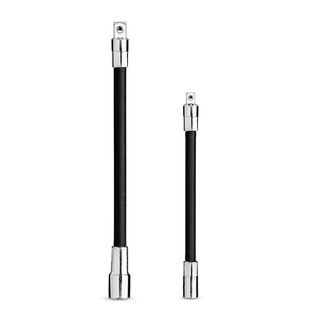 1/4" 3/8" Drive Flexible Socket Extension Bar Adapter Metal Flexible Shaft Tool Screwdriver Electric Drill Bit Extender 2 PCS
1/4" 3/8" Drive Flexible Socket Extension Bar Adapter Metal Flexible Shaft Tool Screwdriver Electric Drill Bit Extender 2 PCS