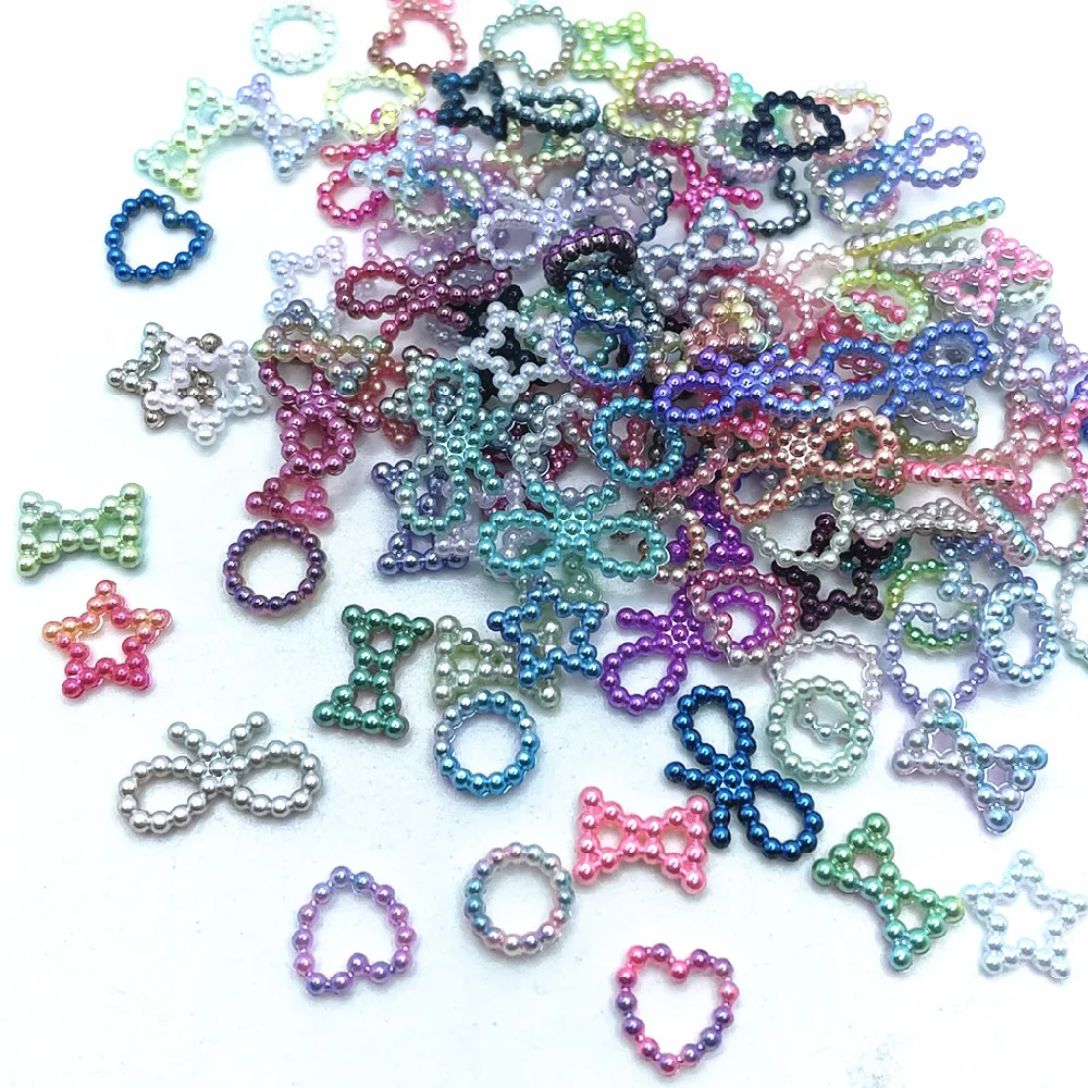 50pcs 10-13MM Colorful ABS Imitation Pearl Star Heart Moon Bowknot Jewelry Findings Accessories DIY Handmade Resin Craft
50pcs 10-13MM Colorful ABS Imitation Pearl Star Heart Moon Bowknot Jewelry Findings Accessories DIY Handmade Resin Craft