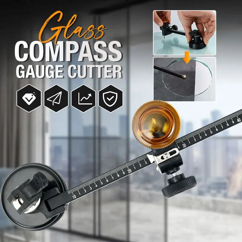 U40 Professional Glass Compass Gauge Cutter Multifunction Glass Compass Knife Glass Tile Hole Opener Tool With Suction Cup
U40 Professional Glass Compass Gauge Cutter Multifunction Glass Compass Knife Glass Tile Hole Opener Tool With Suction Cup