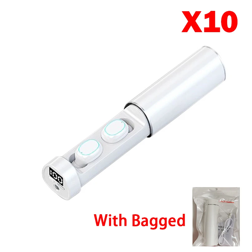 10pcs Lot 2022 N21 TWS Mini Earbuds Bluetooth Headphones Wireless Headset Flashlight Touch Control LED Display In-Ear Earphones
10pcs Lot 2022 N21 TWS Mini Earbuds Bluetooth Headphones Wireless Headset Flashlight Touch Control LED Display In-Ear Earphones