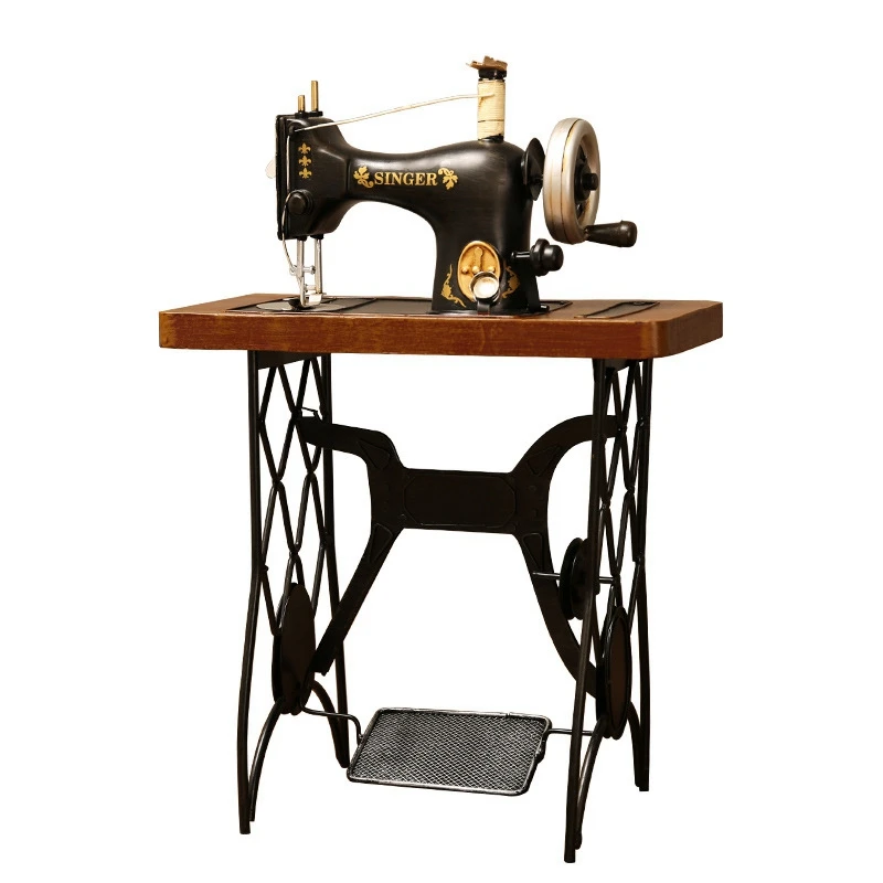 Vintage Iron Sewing Machine Model Clothing Shop Window Ornaments Old Object Decoration Creative Crafts
Vintage Iron Sewing Machine Model Clothing Shop Window Ornaments Old Object Decoration Creative Crafts