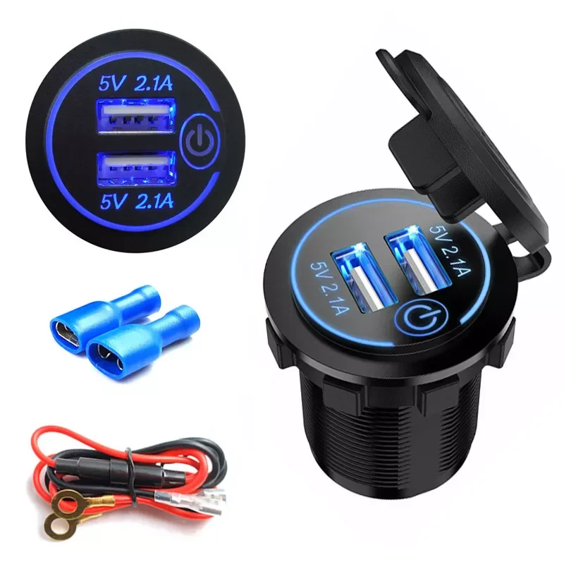C/QC 3.0 Dual USB Charger With Switch Socket Power Outlet Adapter Waterproof For 12V 24V Car Truck Boat RV Motorcycle
C/QC 3.0 Dual USB Charger With Switch Socket Power Outlet Adapter Waterproof For 12V 24V Car Truck Boat RV Motorcycle