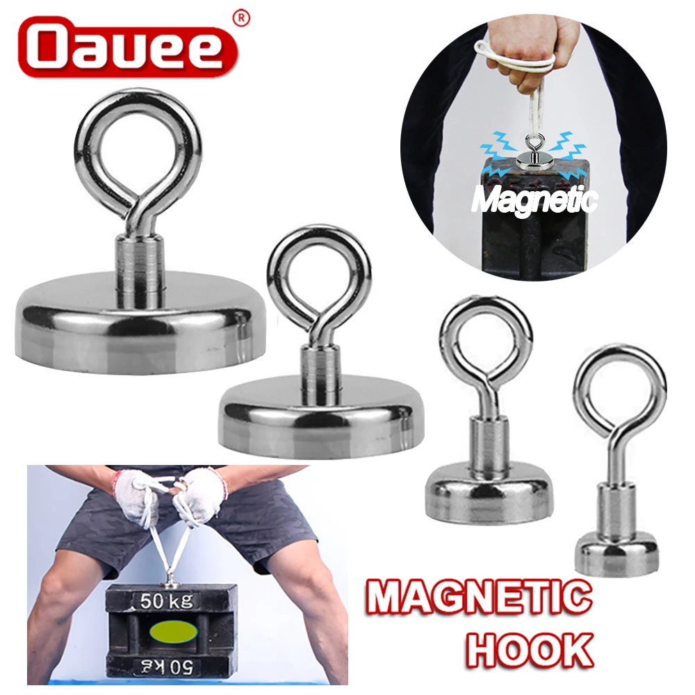1pc Super Strong Neodymium Magnet Hook Sheep Eye Magnets Hook Fishing Salvage Magnetic Holder Pulling Mounting with Ring Eyebolt
1pc Super Strong Neodymium Magnet Hook Sheep Eye Magnets Hook Fishing Salvage Magnetic Holder Pulling Mounting with Ring Eyebolt