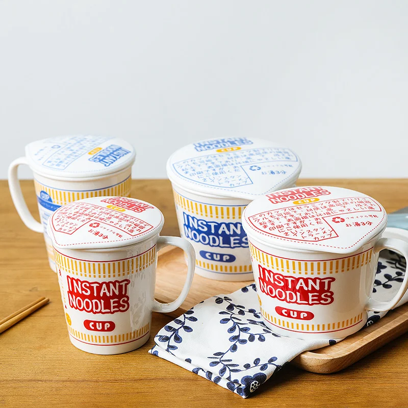 Japanese Ceramic Instant Noodle Bowl with Lid Large Student Dormitory Noodle Bowl Salad Home Tableware Bowl Soup Bowl Set
Japanese Ceramic Instant Noodle Bowl with Lid Large Student Dormitory Noodle Bowl Salad Home Tableware Bowl Soup Bowl Set