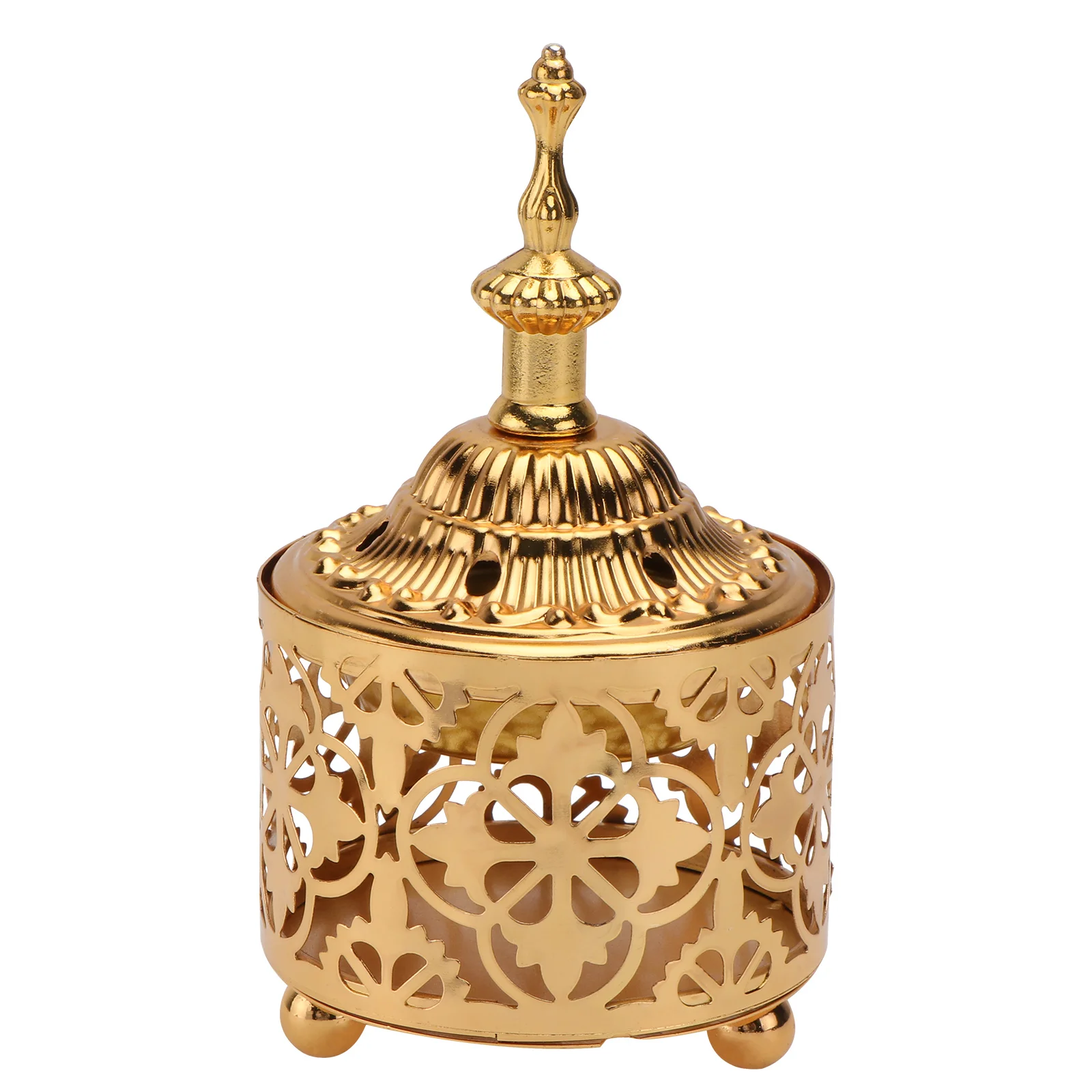

Burner Holder Candlestick Censer Iron Metal Vintage Coil Decorative Stand Home Chinese Tibetan Charcoal Bowl Stick Adornment