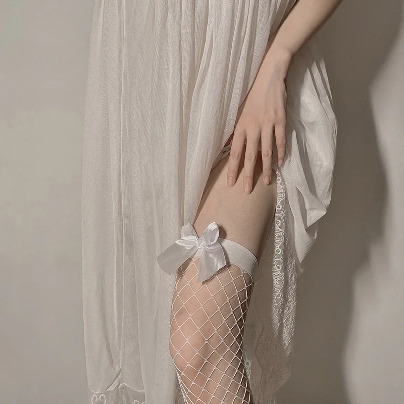2022New Summer Hollowed Out Sexy Fishing Net Socks Lovely Sweet Bow Hot Passion Big Mesh High Tube Socks Passion Suit
2022New Summer Hollowed Out Sexy Fishing Net Socks Lovely Sweet Bow Hot Passion Big Mesh High Tube Socks Passion Suit