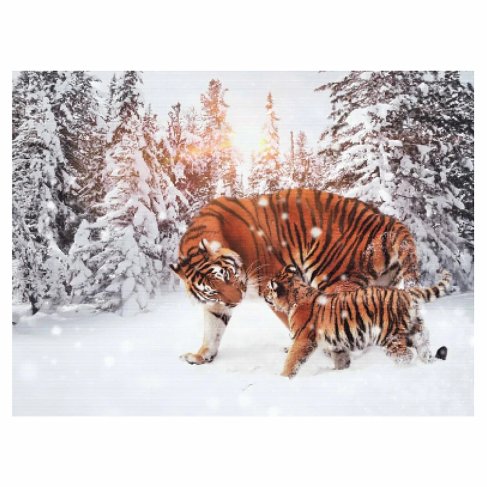 Алмазная вышивка «Мама в снегу», с тигром
Алмазная вышивка «Мама в снегу», с тигром