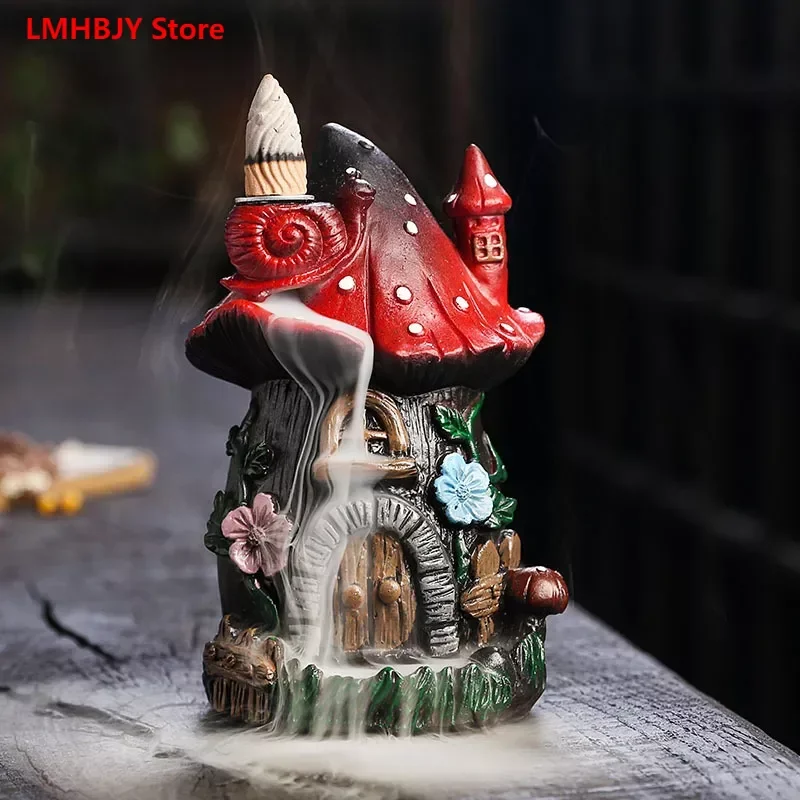 Christmas Resin Decorations Mushroom Incense Burner Creative Nordic Ins Wind Resin Mushroom House Backflow Incense Burner
Christmas Resin Decorations Mushroom Incense Burner Creative Nordic Ins Wind Resin Mushroom House Backflow Incense Burner