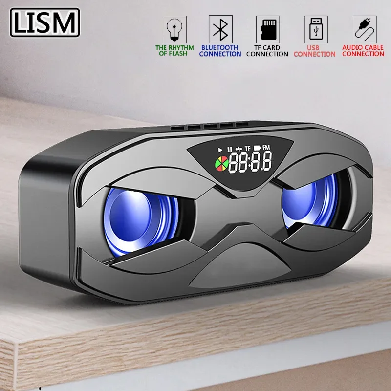M8 Cool Robot Design Bluetooth Speaker LED Rhythm Flash Wireless Loudspeaker FM Radio Alarm Clock TF Card Support Subwoofer
M8 Cool Robot Design Bluetooth Speaker LED Rhythm Flash Wireless Loudspeaker FM Radio Alarm Clock TF Card Support Subwoofer