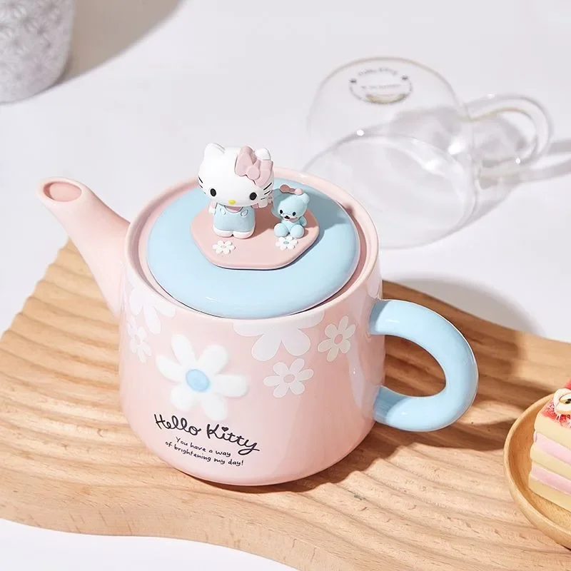 Sanrio мультфильм анимация периферийные устройства Hello Kitty Sakura розовый чайник осень