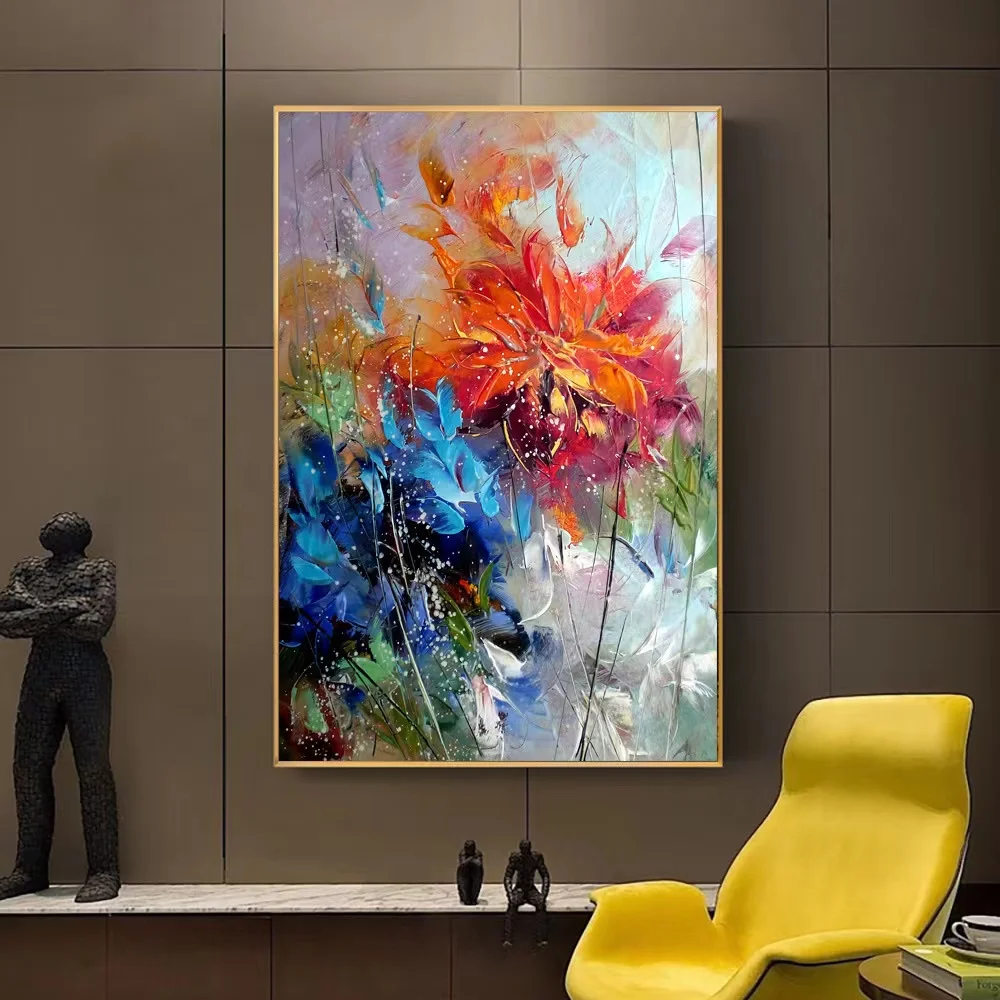 Watercolor Abstract Blue Orange Flower Oil Painting Canvas Vintage Wall Art Poster Print Print Painting Living Room Home Decor
Watercolor Abstract Blue Orange Flower Oil Painting Canvas Vintage Wall Art Poster Print Print Painting Living Room Home Decor