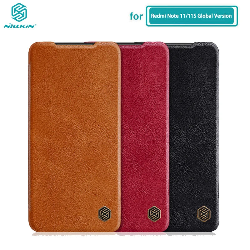 Чехол для Redmi Note 11 Global Case Nillkin Qin Series, чехол-книжка из искусственной кожи для Xiaomi Redmi Note 11S 11 Pro, чехол китайской версии
Чехол для Redmi Note 11 Global Case Nillkin Qin Series, чехол-книжка из искусственной кожи для Xiaomi Redmi Note 11S 11 Pro, чехол китайской версии