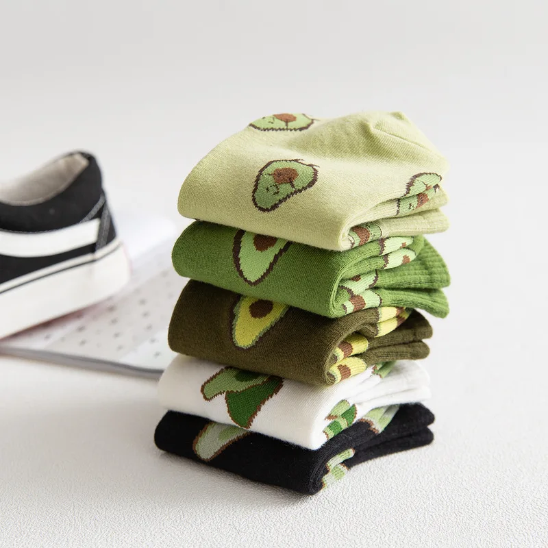 5Pairs Spring Summer Cotton Socks Women Avocado Strawberry Embroidery Breathable Ins Sock Harajuku School Girl Ankle Socks New
5Pairs Spring Summer Cotton Socks Women Avocado Strawberry Embroidery Breathable Ins Sock Harajuku School Girl Ankle Socks New