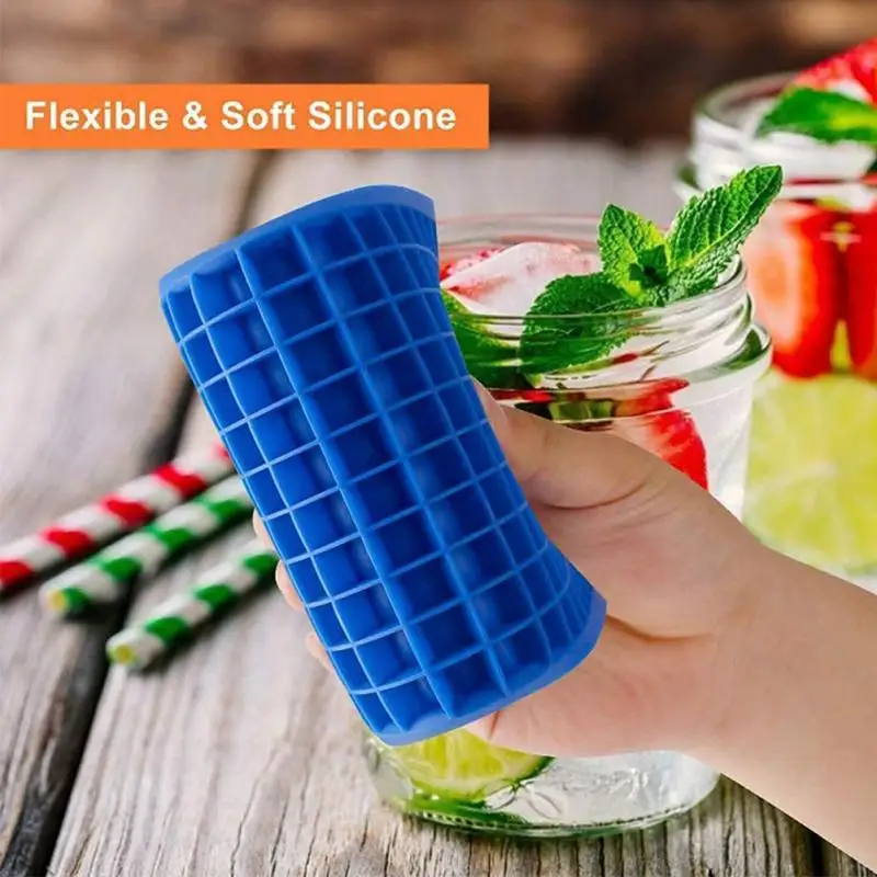 Ice Making Tray Silicone Ice Making Maker Mini 160 Grid Ice Making Silicone Mold Small Square Die Foldable Ice Machine Mold
Ice Making Tray Silicone Ice Making Maker Mini 160 Grid Ice Making Silicone Mold Small Square Die Foldable Ice Machine Mold