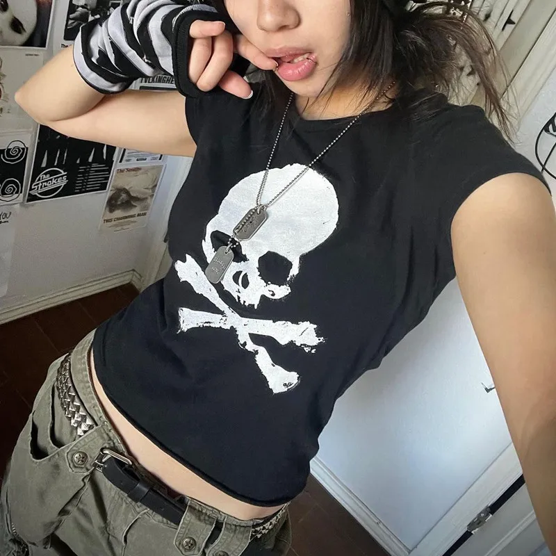 Y2k Fairycore Grunge T-shirts Crop Tops Women Aesthetic Short Sleeve Tees Shirts E-Girl Graphic Print Tops Female Clothes 2022
Y2k Fairycore Grunge T-shirts Crop Tops Women Aesthetic Short Sleeve Tees Shirts E-Girl Graphic Print Tops Female Clothes 2022