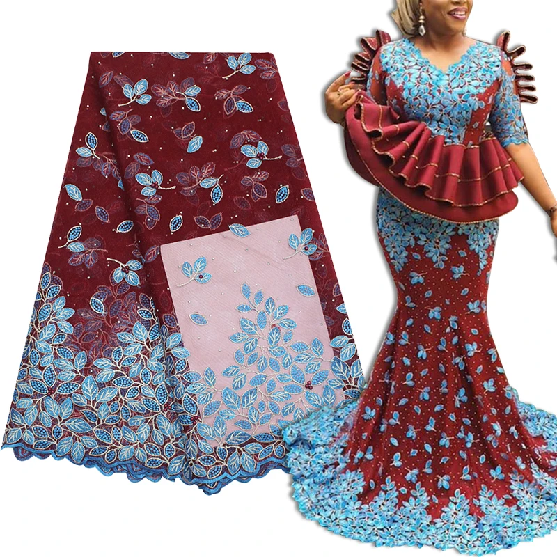 Soft French Tulle African Lace Fabric 5 Yards High Quality Swiss Embroidery Beaded Nigerian Wedding Gown Lace Materials
Soft French Tulle African Lace Fabric 5 Yards High Quality Swiss Embroidery Beaded Nigerian Wedding Gown Lace Materials