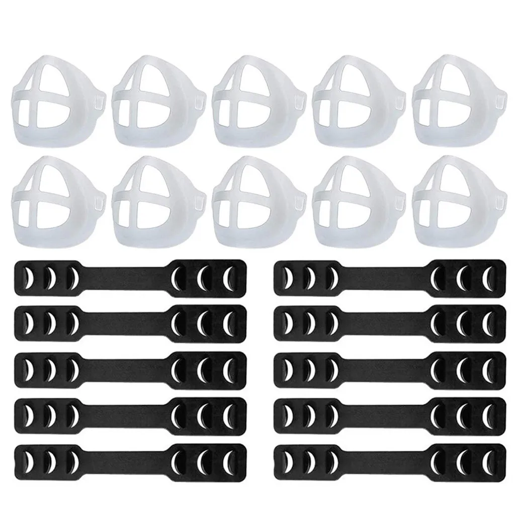 10pcs Food Grade Silicone Mask Holder 3d Face Mask Inner Support Frame +10pcs Mask Adjustable Ear Strap Accessories Dropshipping
10pcs Food Grade Silicone Mask Holder 3d Face Mask Inner Support Frame +10pcs Mask Adjustable Ear Strap Accessories Dropshipping