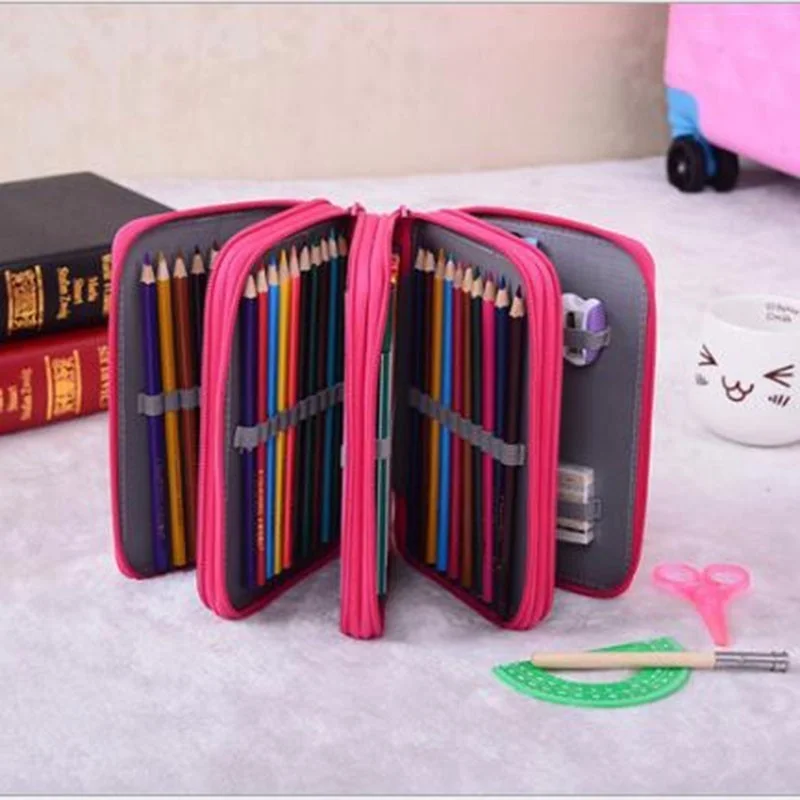 72 Holes / 4 Cabinet Cute School Supplies Portable Oxford Pencil Bag Sketch Pencils, Pens, Zipper Cartridges
72 Holes / 4 Cabinet Cute School Supplies Portable Oxford Pencil Bag Sketch Pencils, Pens, Zipper Cartridges
