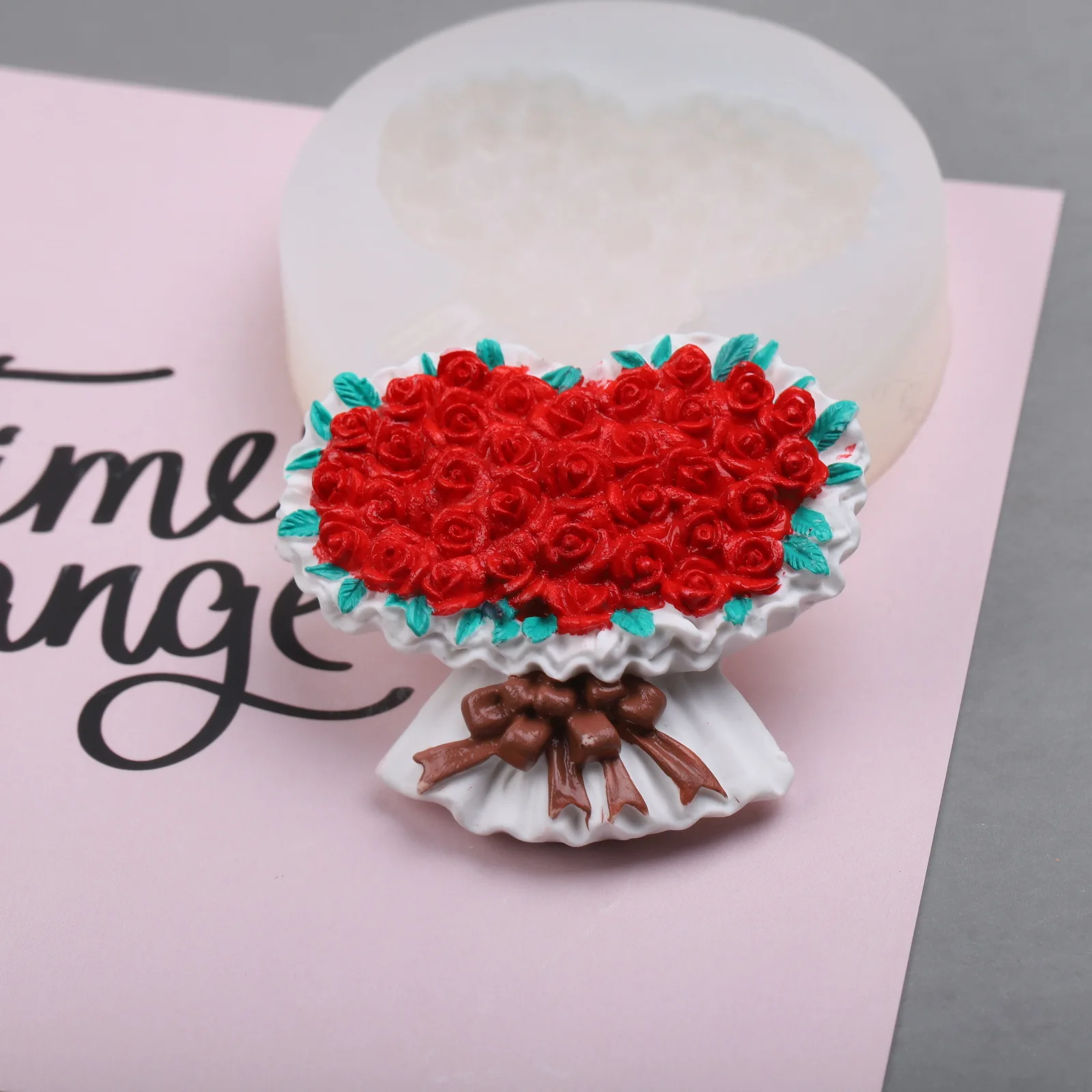 

Силиконовая форма в виде букета розы 3D, формы для шоколада «сделай сам», для помадки, сахара, свечи, мыла, украшения торта, Дня Святого Валентина, свадьбы