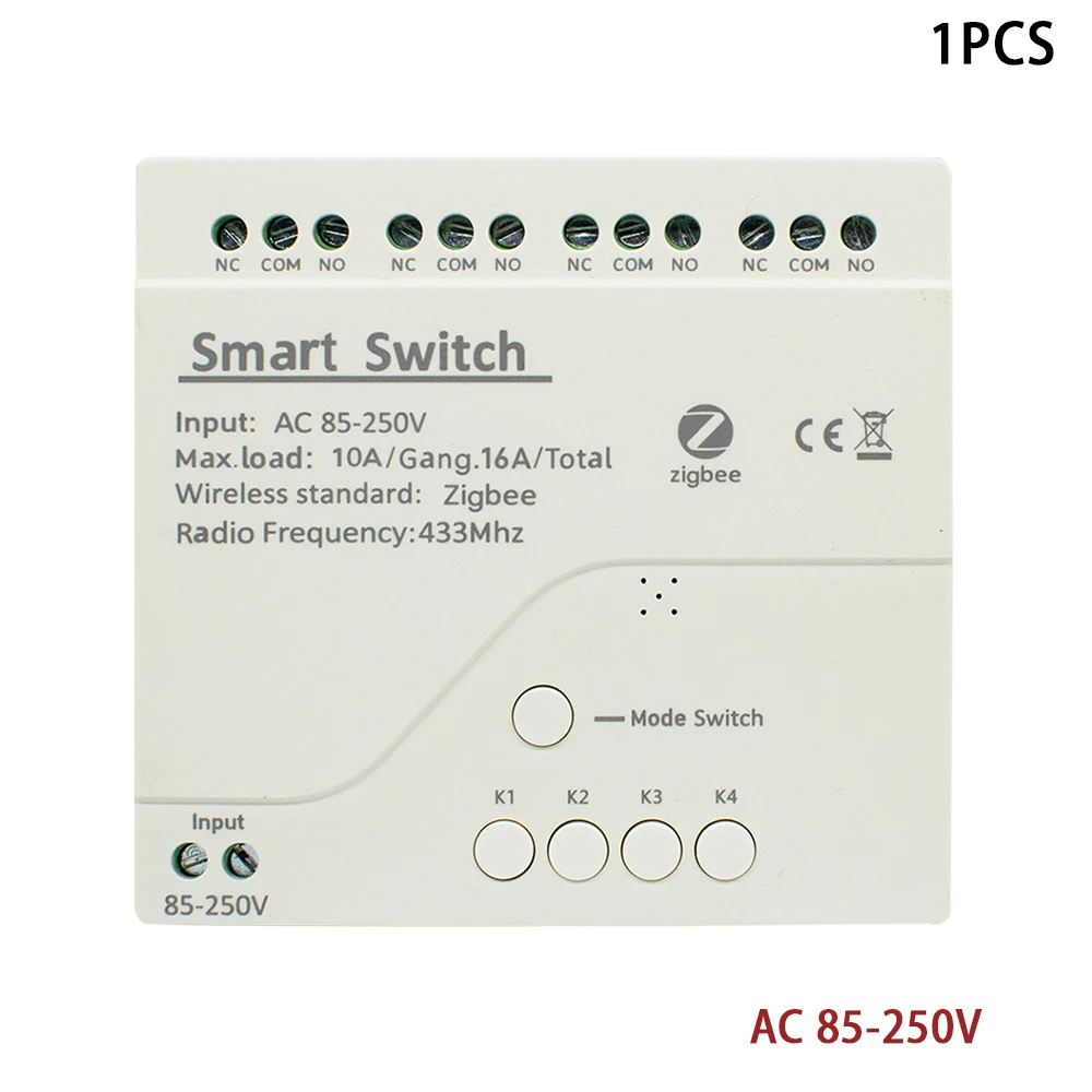 4-канальный Zigbee Tuya Smart Home Relay Module AC DC 7-32V 85-250V Умный релейный выключатель света, совместимый с Alexa и Google Home
4-канальный Zigbee Tuya Smart Home Relay Module AC DC 7-32V 85-250V Умный релейный выключатель света, совместимый с Alexa и Google Home