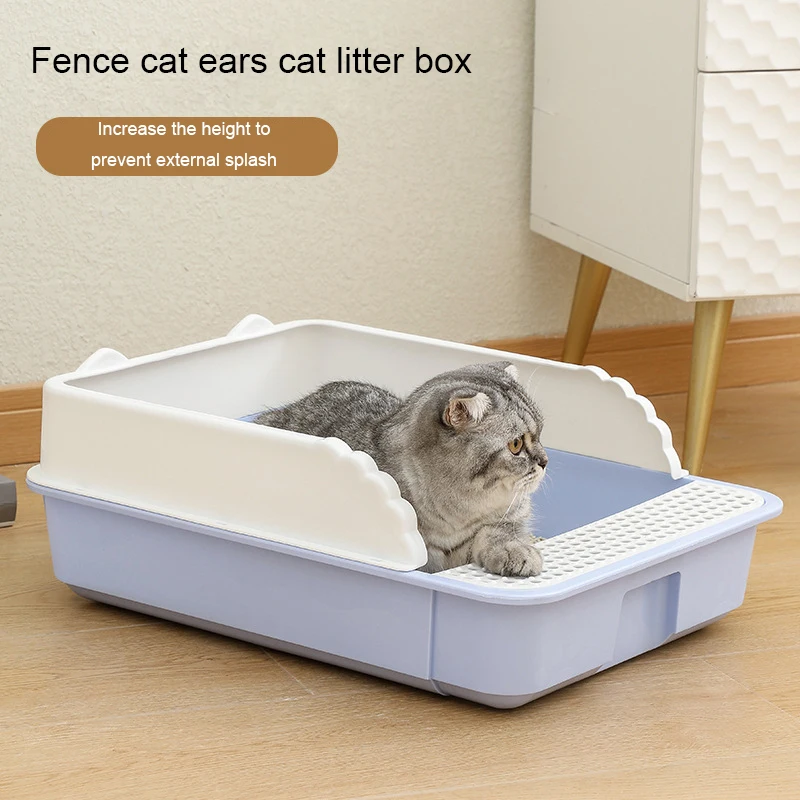 Контейнер для туалета для кошек, полузакрытый туалет для домашних питомцев, для собак и кошек, лоток для наполнителя, против брызг
Контейнер для туалета для кошек, полузакрытый туалет для домашних питомцев, для собак и кошек, лоток для наполнителя, против брызг