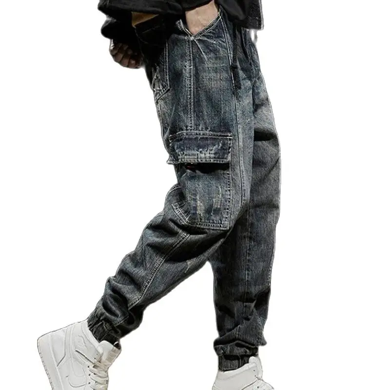 Japanese Designer Men Jeans Vintage Ripped Harem Jeans Men Cargo Pants Retro Blue Loose Fit Hip Hop Joggers Jeans
Japanese Designer Men Jeans Vintage Ripped Harem Jeans Men Cargo Pants Retro Blue Loose Fit Hip Hop Joggers Jeans