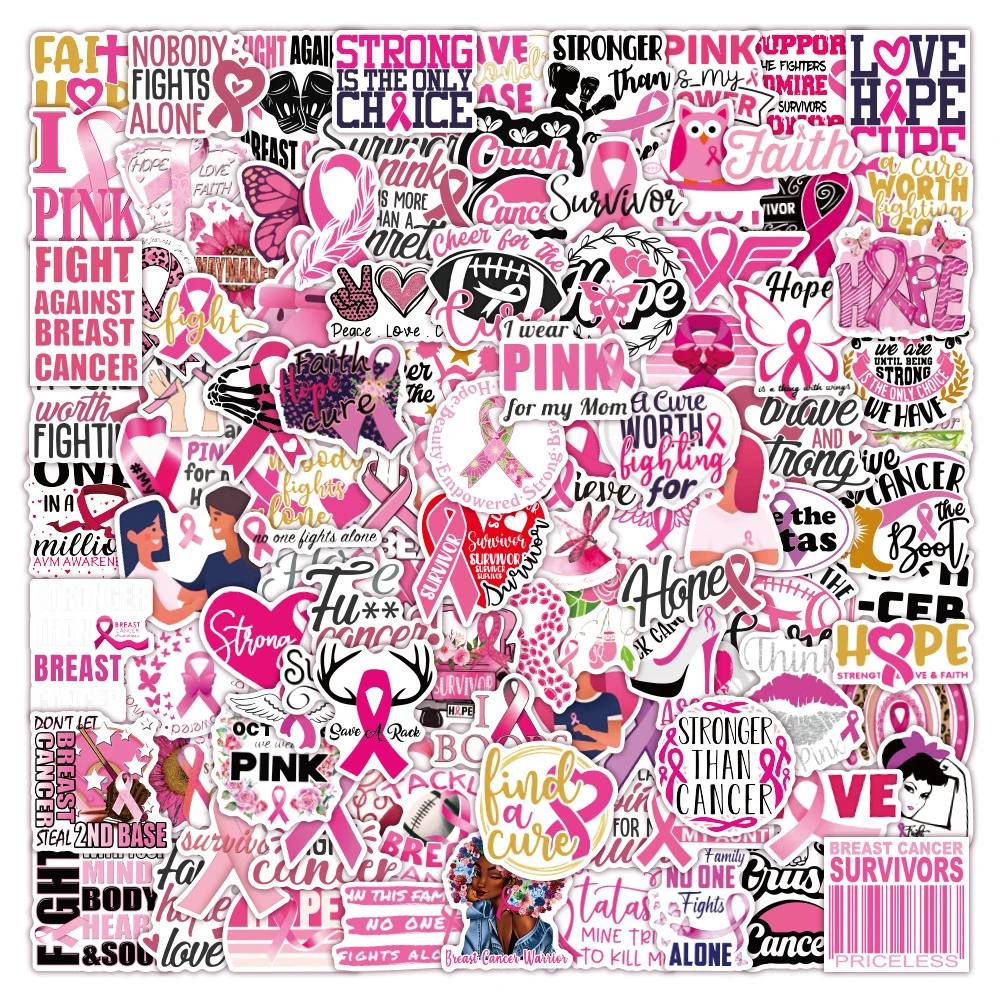 10/30/50/100pcs Breast Cancer Awareness Stickers Pink Ribbon Waterproof Decal Skateboard Scrapbook Laptop Phone Sticker Kid Toy
10/30/50/100pcs Breast Cancer Awareness Stickers Pink Ribbon Waterproof Decal Skateboard Scrapbook Laptop Phone Sticker Kid Toy