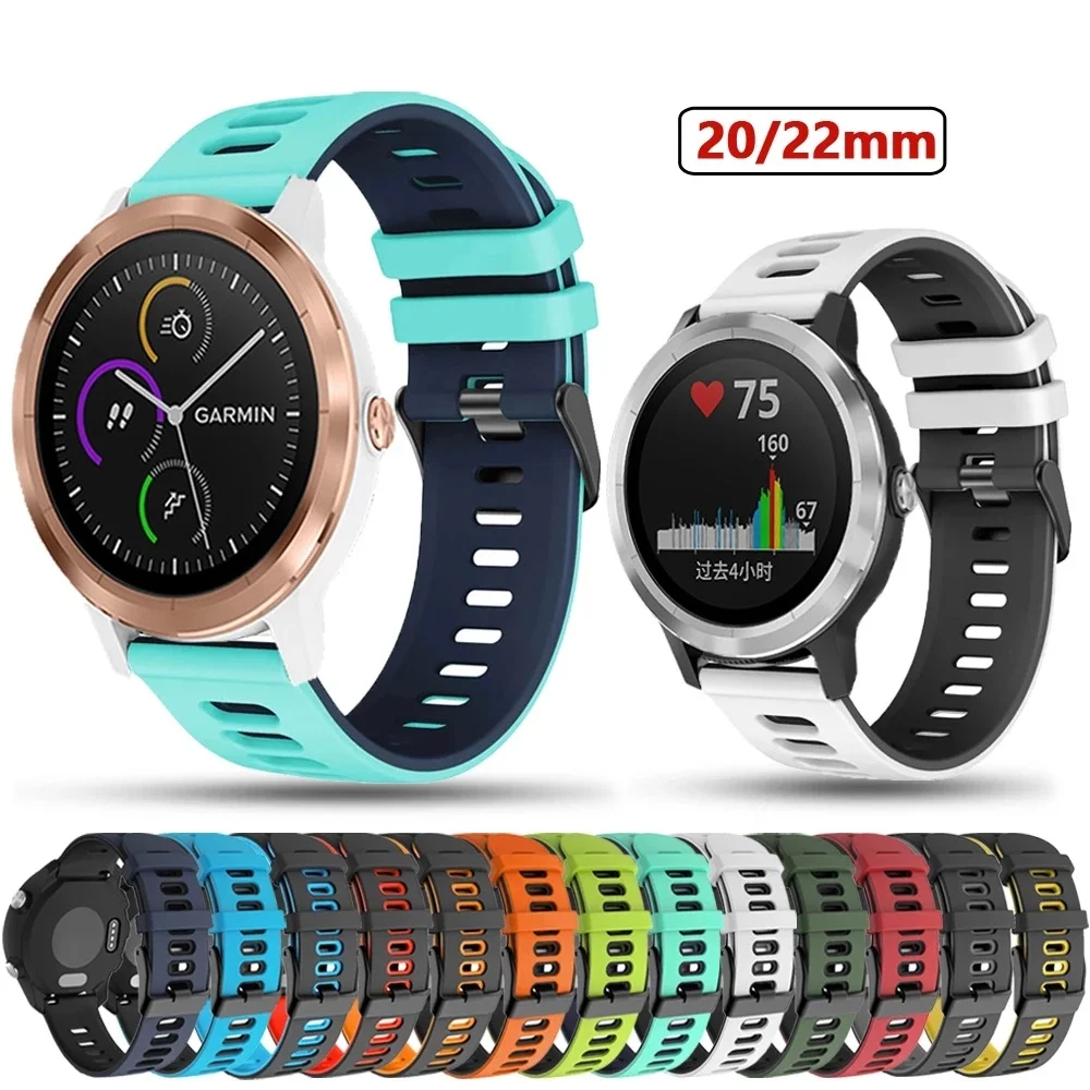 20 22mm Smart Watch Band For Garmin Vivoactive 3 3t 4 Venu 2 Plus SQ Silicone Straps Forerunner 245 255 Watchband Wrist Bracelet
20 22mm Smart Watch Band For Garmin Vivoactive 3 3t 4 Venu 2 Plus SQ Silicone Straps Forerunner 245 255 Watchband Wrist Bracelet