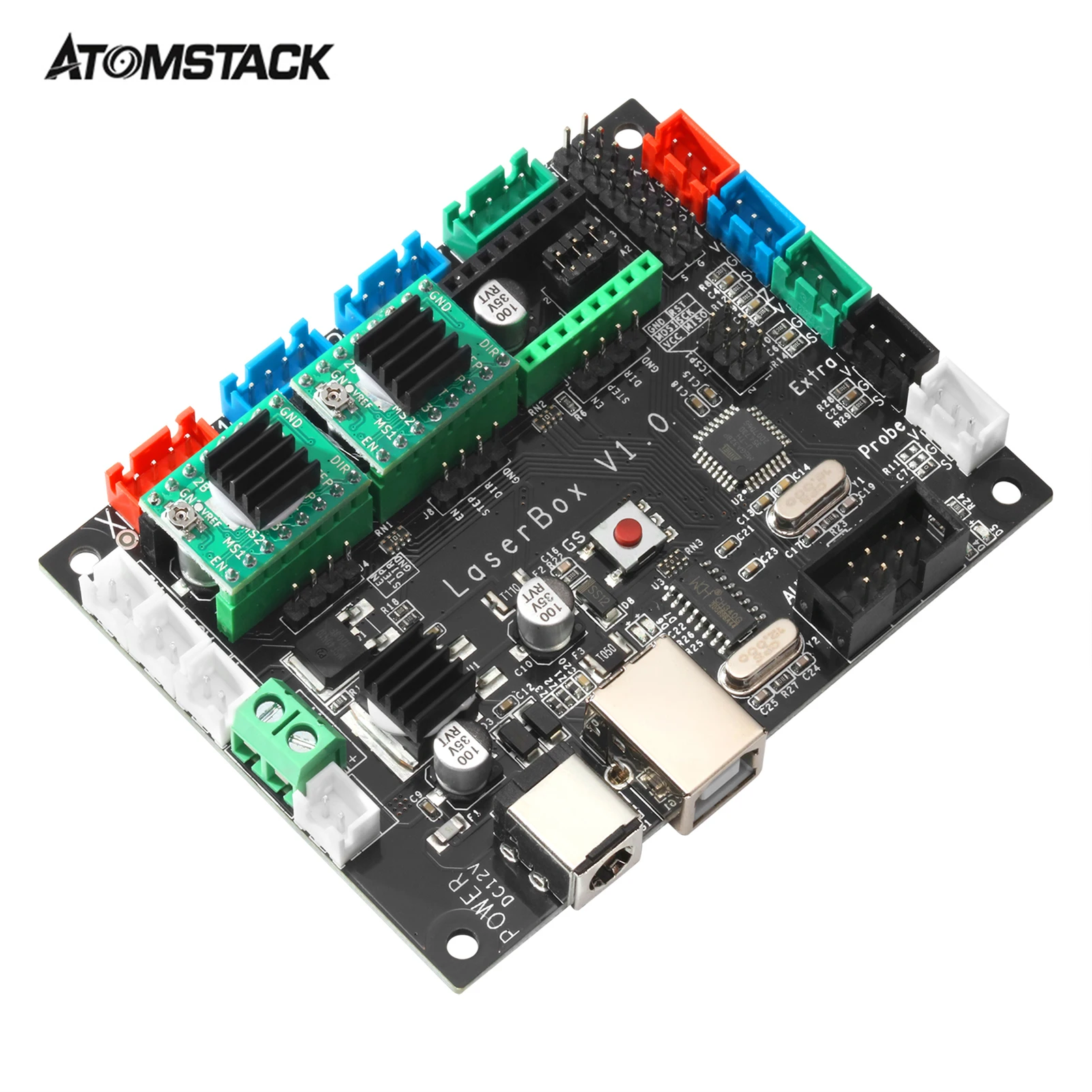 ATOMSTACK Laser Engraver Motherboard 12V 5A 3 Axis Drive Interface Stepper Motor Driver Controller Board Laser Box
ATOMSTACK Laser Engraver Motherboard 12V 5A 3 Axis Drive Interface Stepper Motor Driver Controller Board Laser Box