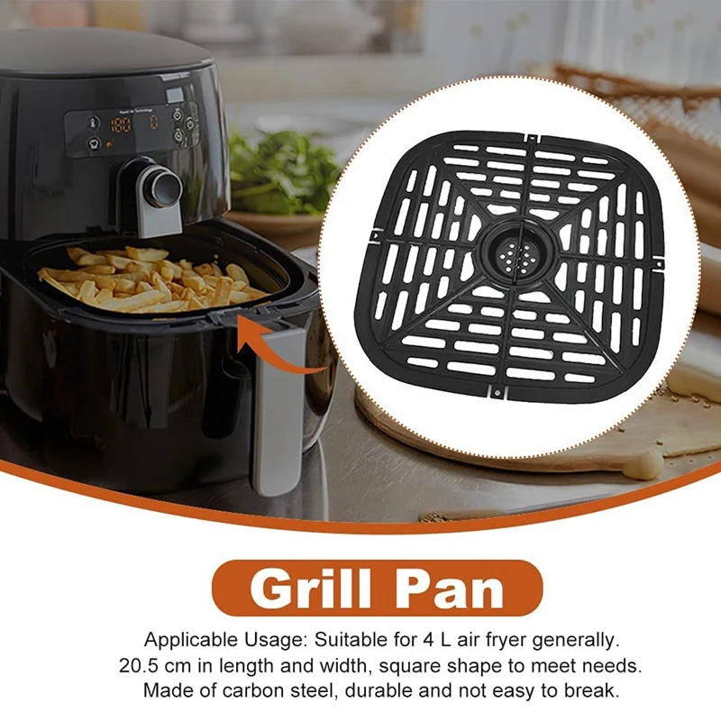 Air Fryer Replacement Grill Pan Nonstick Coating Grill Pan Non-Stick Carbon Steel Air Fryer Grill Pan For Grilling Fried
Air Fryer Replacement Grill Pan Nonstick Coating Grill Pan Non-Stick Carbon Steel Air Fryer Grill Pan For Grilling Fried
